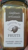 Mängden socker i Confiture artisanale rhubarbe abricots
