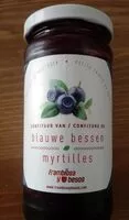 Mängden socker i Confiture de myrtilles