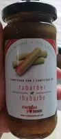 Mängden socker i Confiture de rhubarbe