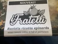 Mängden socker i Raviolis ricotta epinards