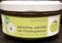 Mängden socker i Compote pomme, vanille de Madagascar