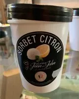 Mängden socker i Sorbet citron