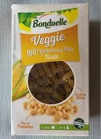 Mängden socker i Pâtes fusilli ceggie pous chiche et maiïs