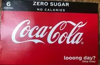 Mängden socker i Coca cola zero sugar
