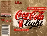 Mängden socker i Coca-Cola Light - sans caféine, sans sucre