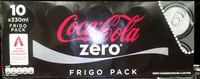 Mängden socker i Coca cola zero® frigo pack