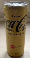 Mängden socker i Cocal cola coke lemon zero sugar