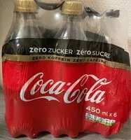 Mängden socker i Coca Cola zéro sucre zéro caféine