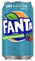 Mängden socker i Fanta frutos del bosque