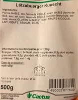 Mängden socker i Lëtzebuerger Kuuscht