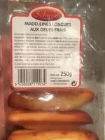 Mängden socker i Madeleines longues aux oeufs frais