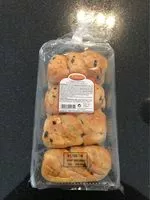 Mängden socker i 8 briochettes aux pepites de chocolat