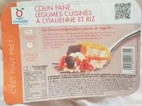 Mängden socker i Colin pané, légumes cuisinés à l'italienne et riz