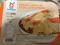 Mängden socker i Knacks, lentilles et sauce moutarde