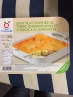 Mängden socker i Gratin pommes terre champignons poreauxemmental