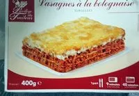 Mängden socker i Lasagnes à la Bolognaise