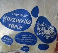 Mängden socker i Mozzarella rapée