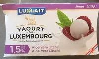 Mängden socker i Yaourt du Luxembourg - Aloe vera Litchi - 2 x 125 g
