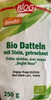Mängden socker i Bio Datteln