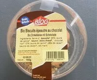 Mängden socker i Bio biscuits épeautre au chocolat