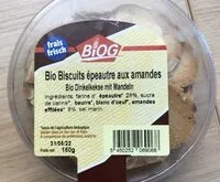 Mängden socker i Bio biscuits epautres aux amandes