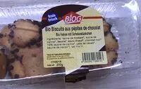 Mängden socker i Bio biscuits aux pepites de chocolat