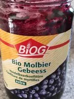 Mängden socker i Confiture de myrtilles