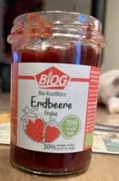 Mängden socker i Bio.Konfitüre Erdbeere