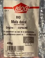 Mängden socker i Bio mais doux