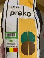 Mängden socker i Café Preko Bio en Grains Arabica