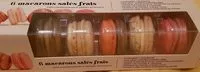 Mängden socker i 6 macarons salés frais