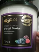 Mängden socker i Greek yoghurt forest berries
