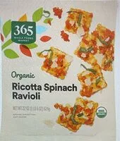 Mängden socker i Frozen Organic Ravioli Ricotta Spinach