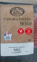 Mängden socker i 4 steaks hachés pur boeuf