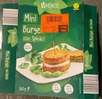 Mängden socker i Mini Burger con Spinaci