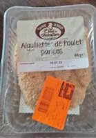 Mängden socker i Aiguillettes de poulet panées