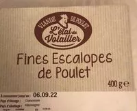 Mängden socker i Fines escalopes de poulet
