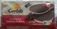 Mängden socker i Galette de riz chocolat noir