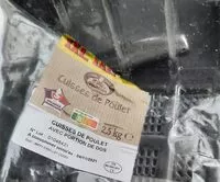 Mängden socker i Cuisses de poulet