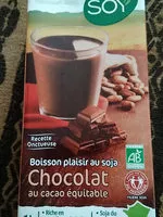 Mängden socker i Boisson plaisir au soja - Chocolat au cacao équitable