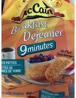 Mängden socker i Breakfast Dejeuner Potato Patties
