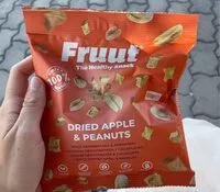 Mängden socker i Dried apple and peanuts