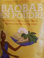 Mängden socker i Baobab en poudre