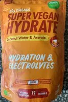 Mängden socker i Super Vegan Hydrate - coconut water & acerola