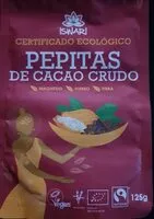 Mängden socker i Pepitas de cacao crudo