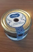 Mängden socker i Tapenade d'olives noires
