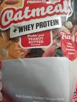 Mängden socker i Oatmeal + whey protein peanut butter