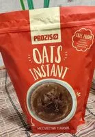 Mängden socker i Oats instant