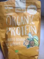 Mängden socker i Organic protein - Smooth banana and walnut