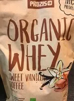 Mängden socker i Organic whey Sweet vanilla toffe